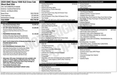 2020 GMC Sierra 1500 SLE