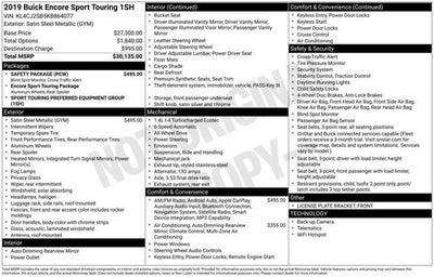 2019 Buick Encore Sport Touring