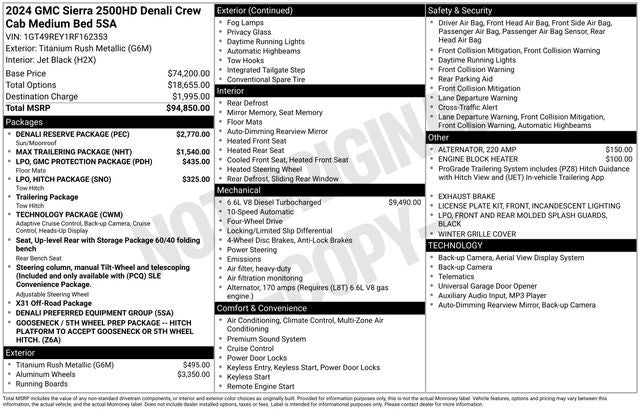 2024 GMC Sierra 2500HD Denali