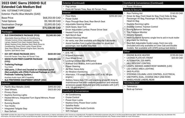 2023 GMC Sierra 2500HD SLE