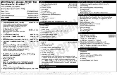 2021 Chevrolet Silverado 1500 LT Trail Boss