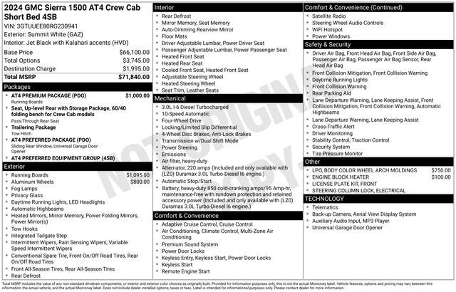2024 GMC Sierra 1500 AT4