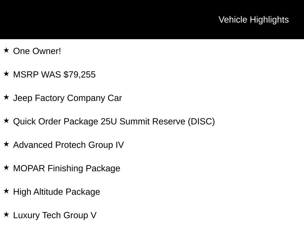 2024 Jeep Grand Cherokee L Summit Reserve