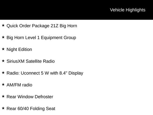 2026 RAM 1500 Big Horn/Lone Star