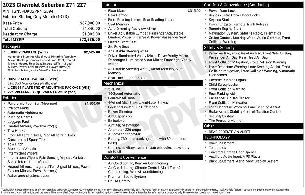2023 Chevrolet Suburban Z71