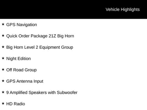 2026 RAM 1500 Big Horn/Lone Star