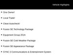 2018 Ford Fusion SE