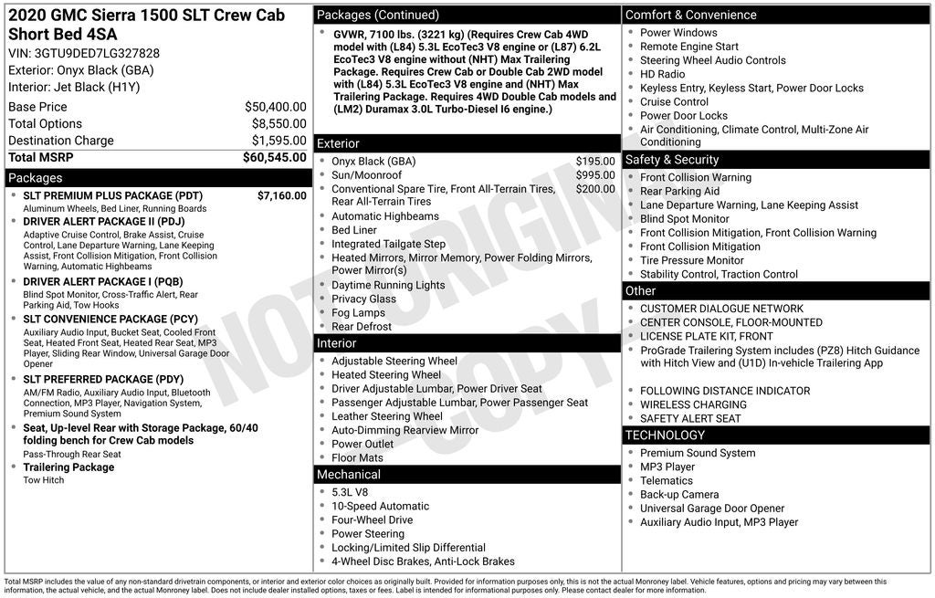 2020 GMC Sierra 1500 SLT