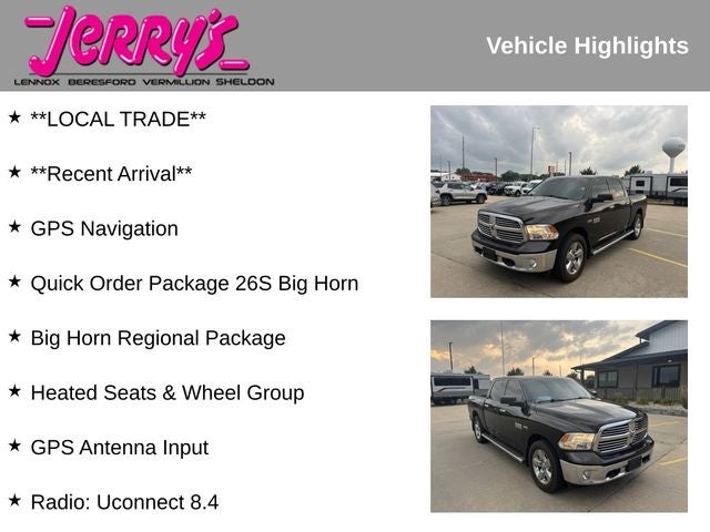 2016 RAM 1500 Big Horn