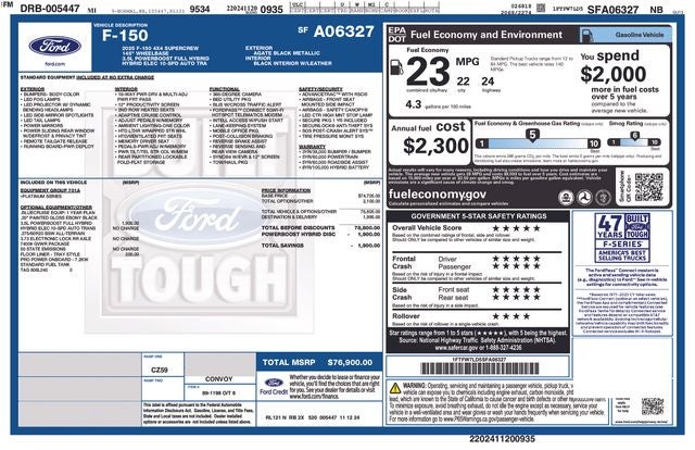 2025 Ford F-150 Platinum 5 1/2 FT BOX