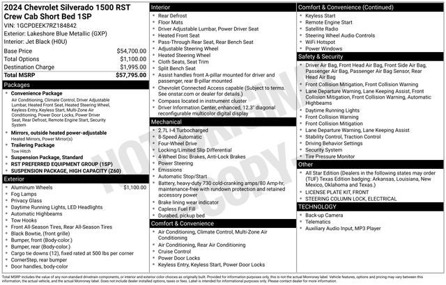 2024 Chevrolet Silverado 1500 RST
