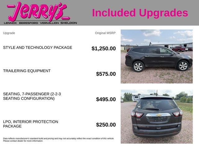 2017 Chevrolet Traverse LT 1LT