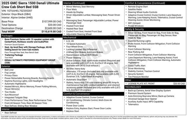 2025 GMC Sierra 1500 Denali Ultimate Short Box