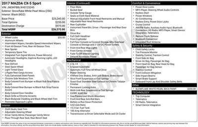 2017 Mazda Mazda CX-5 Sport