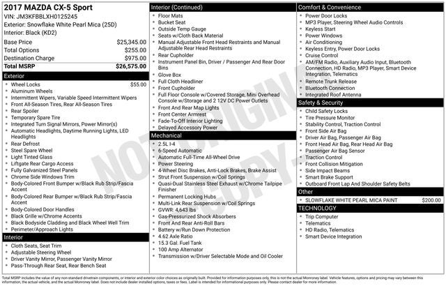 2017 Mazda Mazda CX-5 Sport