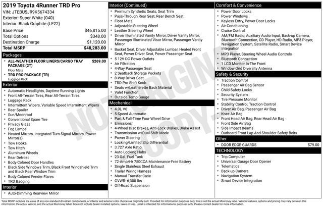 2019 Toyota 4Runner TRD Pro
